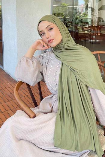 Lamelif Penye Şal Asker Yeşili