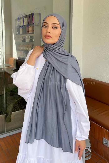 Lamelif Penye Şal Mavi-Gri