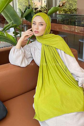 Lamelif Penye Şal Yağ Yeşili
