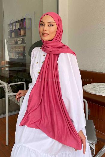 Lamelif Şeker Pembe Penye Şal
