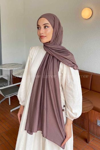 Soft Brown Combed Fabric Straight Shawl