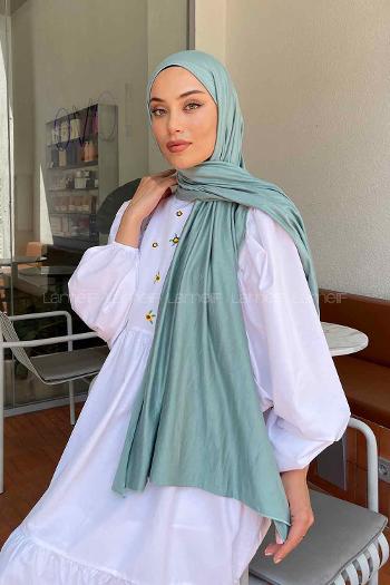 Lamelif Su Yeşili Penye Şal