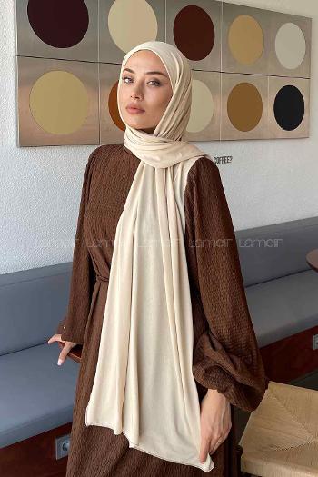 Modalamelif Açık Bej Penye Şal