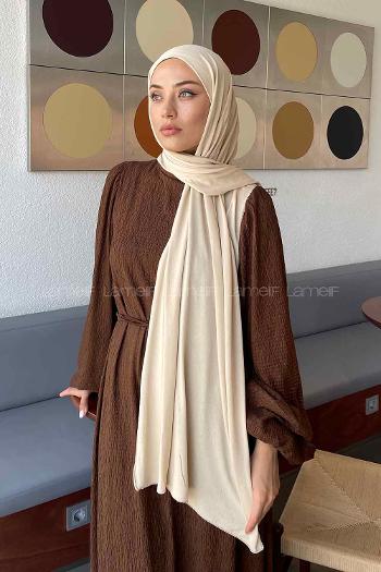 Modalamelif Açık Bej Penye Şal
