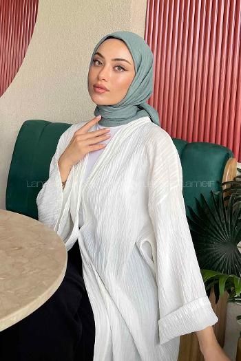 Lamelif Bambu Eşarp Çağla Yeşili