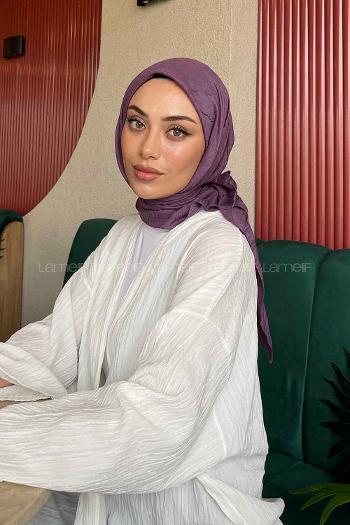 Lavender Cotton Fabric Straight Shawl