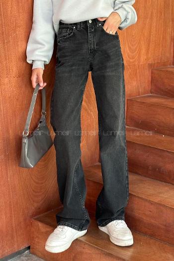 Smoked Cotton High Waist Pants