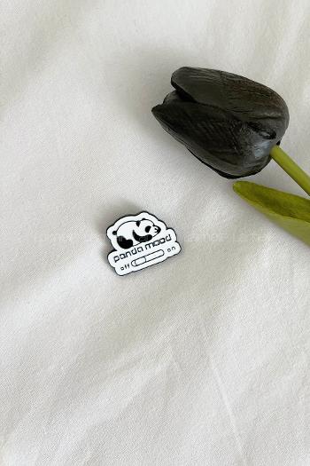 Lamelif Panda Mood Demir Broş