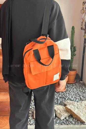 Orange Without Accessories Rope Hand Bag Bag