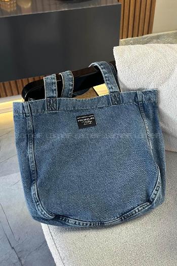 Denim Blue Without Accessories Kumas Arm Bag Bag