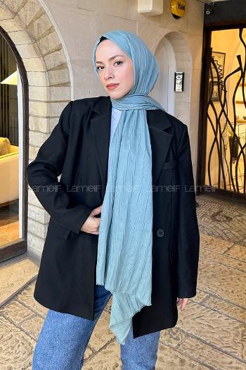 Modalamelif Piliseli Bambu Şal Çağla Yeşili