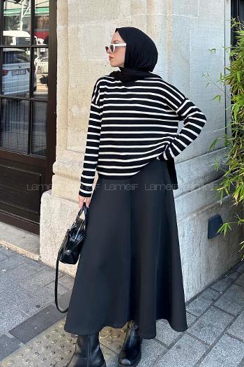 Black Turtle Neck Long Arm Jumper