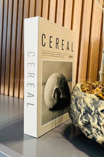 Lamelif Cereal Yazılı Dekorafif Kitap Kutusu