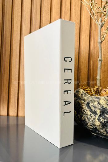 Lamelif Cereal Yazılı Dekorafif Kitap Kutusu