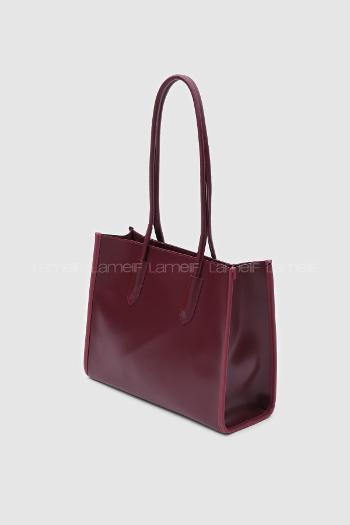 Lamelif Paella Bordo Omuz Çantası