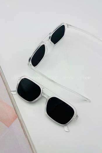 Lamelif Şeffaf Çerçeve Siyah Güneş Gözlüğü