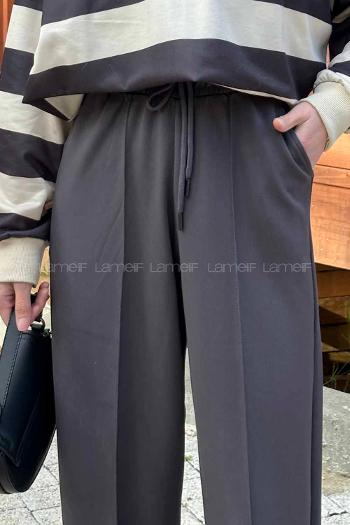 Lamelif Oysho Modal Şalvar Balon Modelli Eşofman Altı Füme