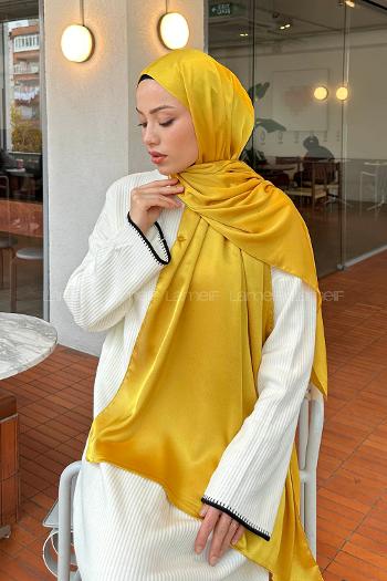 Yellow Cotton Fabric Straight Shawl