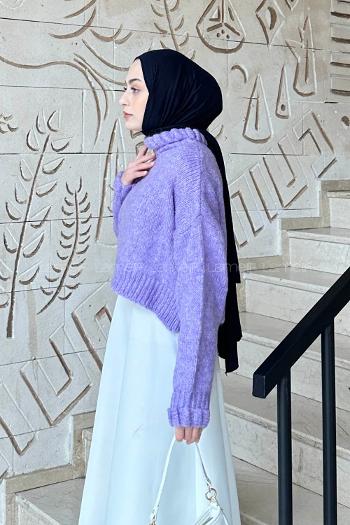 Lamelif Crop Kazak Menkşe Rengi