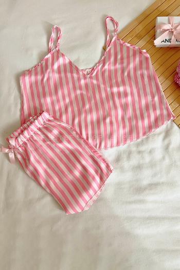 Lamelif Saten Takım Desteksiz