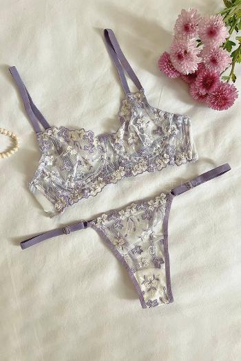 Lamelif Çiçekli Bralet Takım Desteksiz