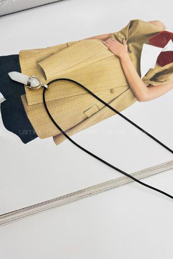 Lamelif Beyaz Kuvars Fil Dişi Kolye