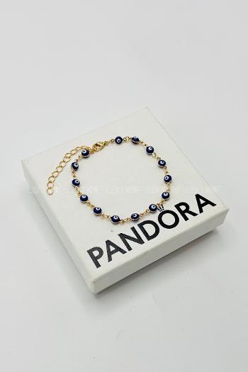 Navy Blue-1 Without Accessories Gold Straight Wristband