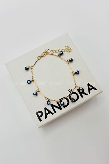 Navy Blue Without Accessories Gold Straight Wristband