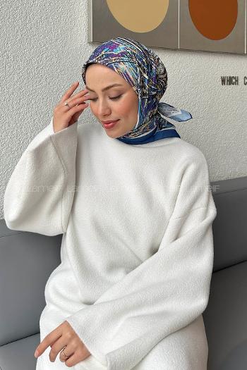 16-en Cotton Fabric Striped Scarf