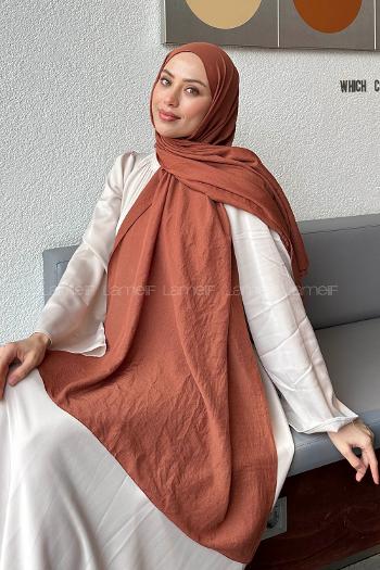 Cinnamon Cotton Straight Shawl