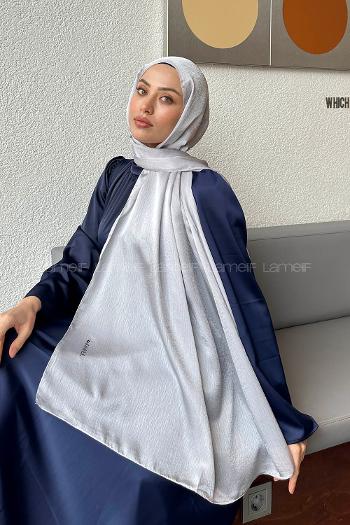 Gray Cotton Fabric Straight Shawl