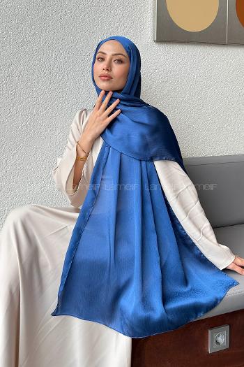 Indigo Cotton Fabric Straight Shawl