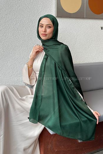 Lamelif Janjan Şal Zümrüt Yeşili