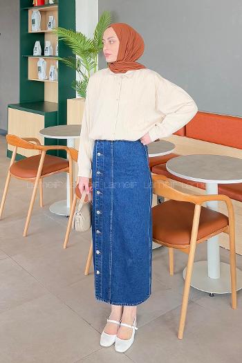 Lamelif Paris Tesettür Gömlek Bej