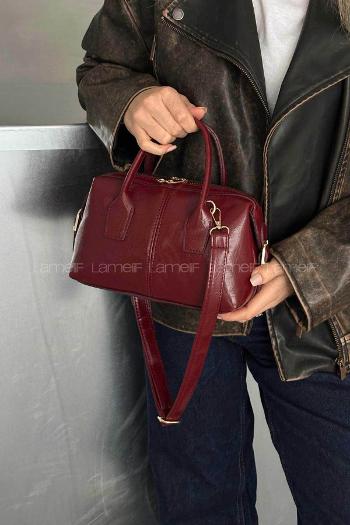 Claret Red Without Accessories Skin Hand Bag Arm Bag Bag