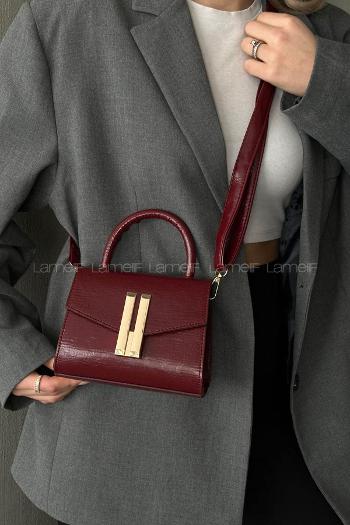Claret Red Without Accessories Skin Hand Bag Arm Bag Bag