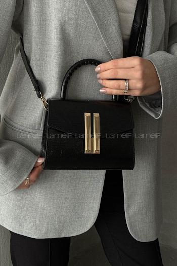 Black Without Accessories Skin Hand Bag Arm Bag Bag