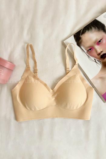 Skin Cotton Fabric Without Underwire Unsupport Bralet