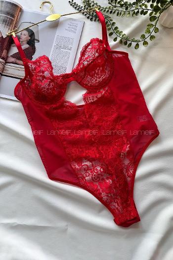 Red Cotton Fabric Underwire Unsupport 