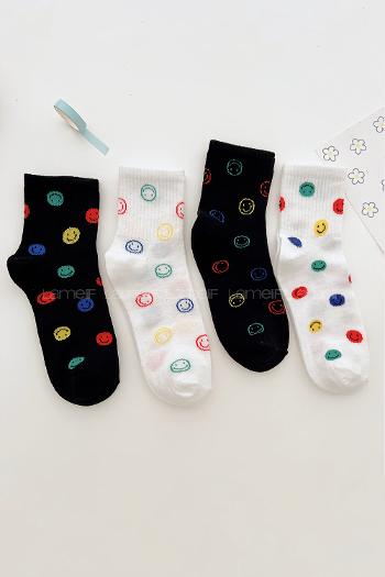 Lamelif 4lü Gülen Yüz Kolej Çorap