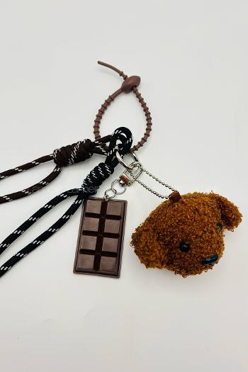 Lamelif Kahve Teddy Ayıcık Çanta Charmı