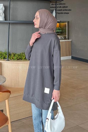 Anthracite Crew Neck Long Arm Sweatshirt