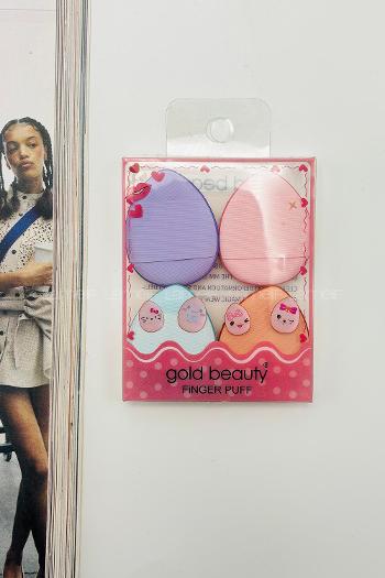 Lamelif Gold Beauty 4lü Parmak Makyaj Sünger Seti