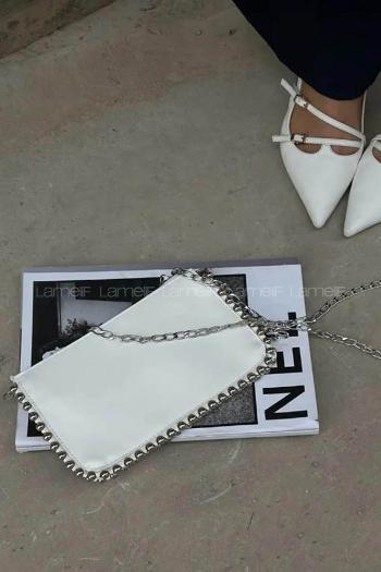 White Without Accessories Rope Hand Bag Bag