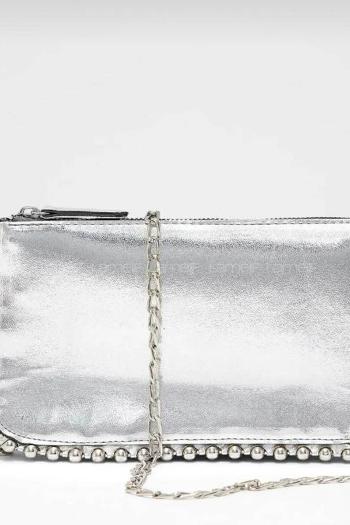 Silver Without Accessories Rope Hand Bag Bag