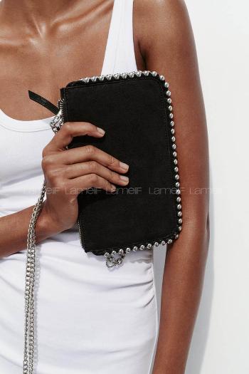 Black Without Accessories Rope Hand Bag Bag