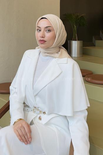 Lamelif Bambu Eşarp Bej