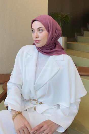 Lamelif Bambu Eşarp Gül Kurusu