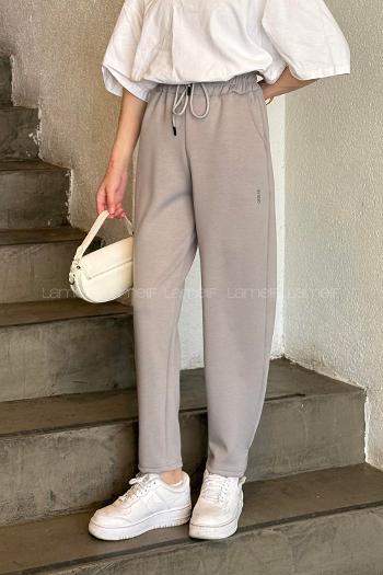 Gray Narrow Leg Normal Waist Slim Fit Bottom Tracksuit