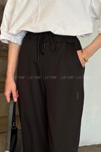 Black Narrow Leg Normal Waist Slim Fit Bottom Tracksuit